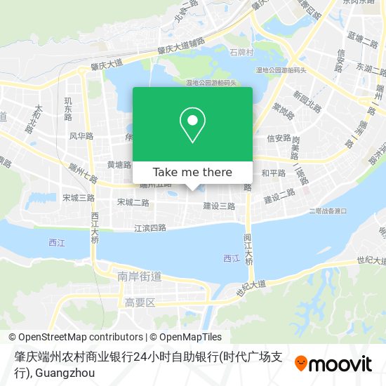肇庆端州农村商业银行24小时自助银行(时代广场支行) map