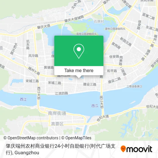 肇庆端州农村商业银行24小时自助银行(时代广场支行) map