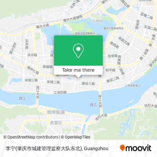 李宁(肇庆市城建管理监察大队东北) map