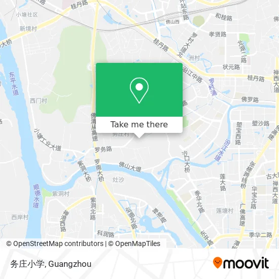 务庄小学 map