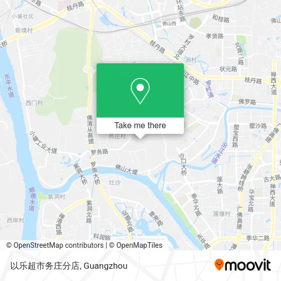 以乐超市务庄分店 map