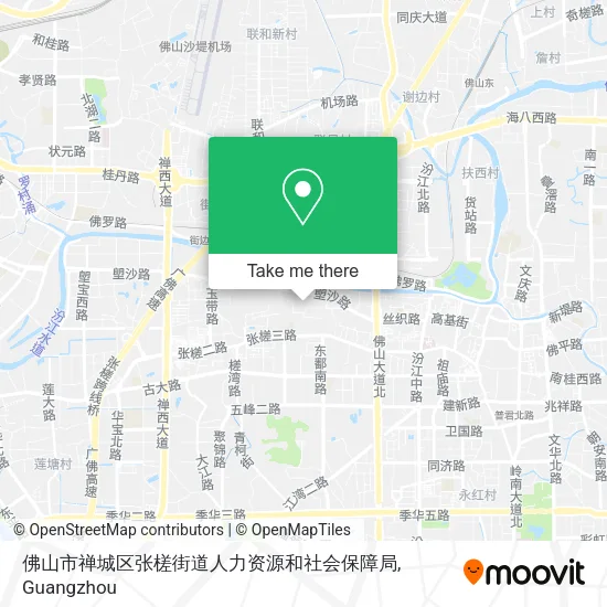 佛山市禅城区张槎街道人力资源和社会保障局 map