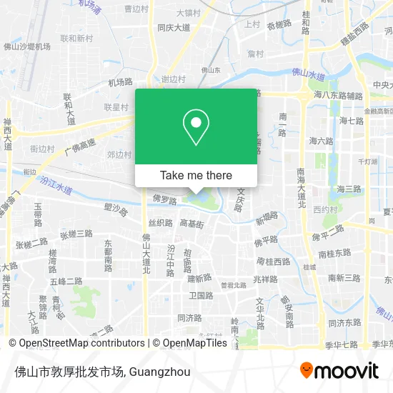 佛山市敦厚批发市场 map