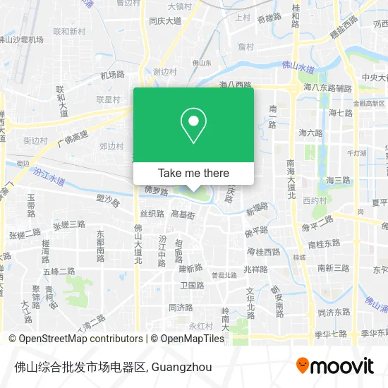 佛山综合批发市场电器区 map