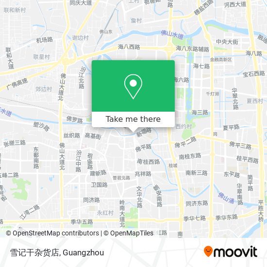 雪记干杂货店 map