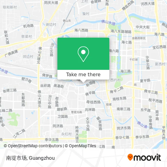南堤市场 map