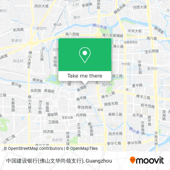 中国建设银行(佛山文华尚领支行) map