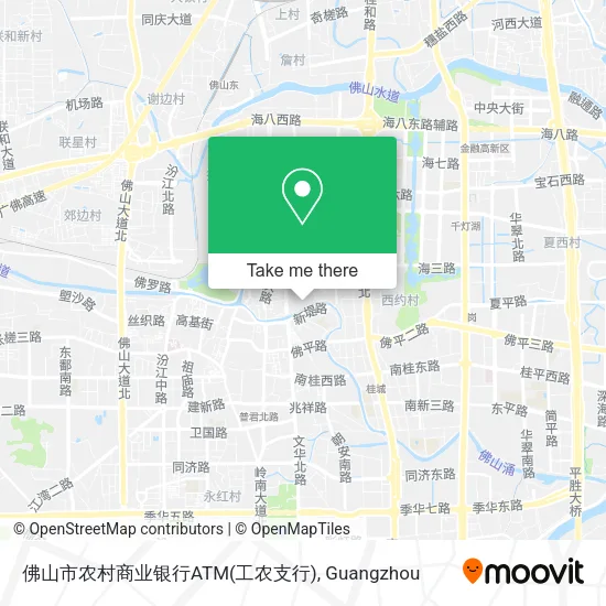 佛山市农村商业银行ATM(工农支行) map