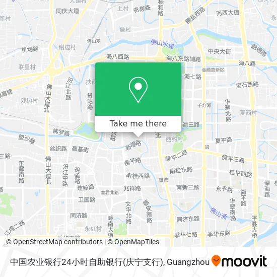 中国农业银行24小时自助银行(庆宁支行) map