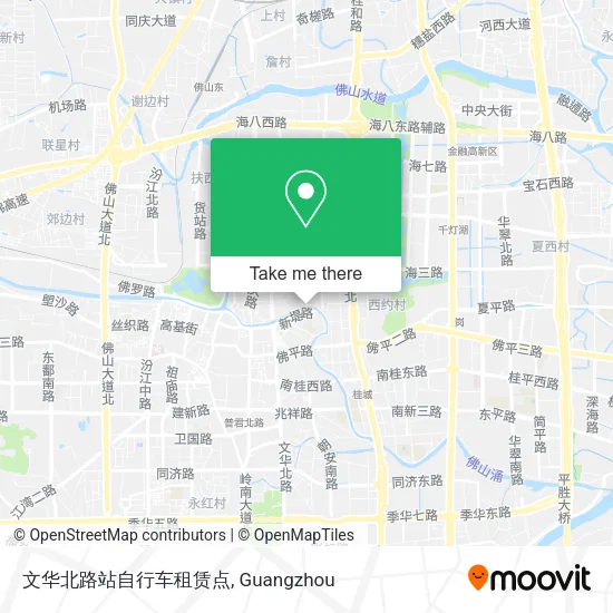 文华北路站自行车租赁点 map