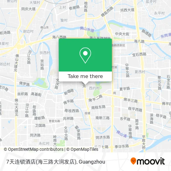 7天连锁酒店(海三路大润发店) map