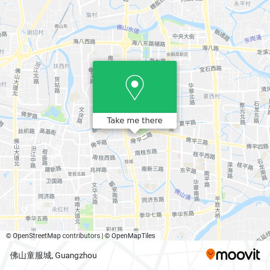 佛山童服城 map