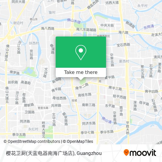 樱花卫厨(天蓝电器南海广场店) map