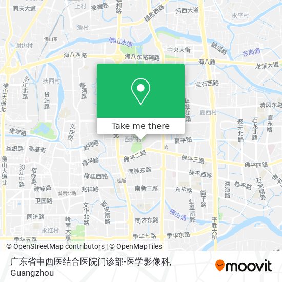 广东省中西医结合医院门诊部-医学影像科 map