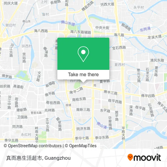 真而惠生活超市 map