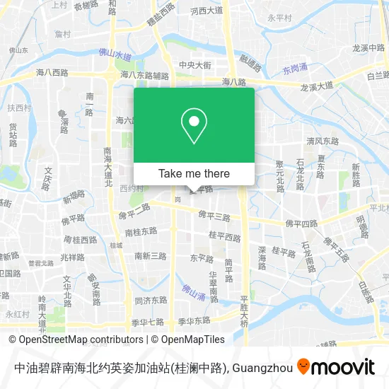 中油碧辟南海北约英姿加油站(桂澜中路) map