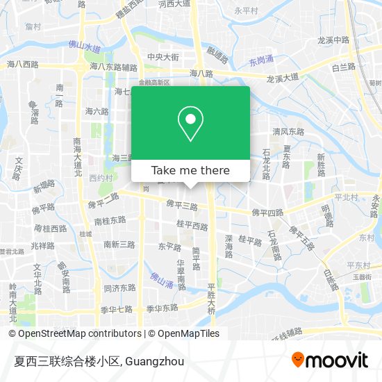 夏西三联综合楼小区 map