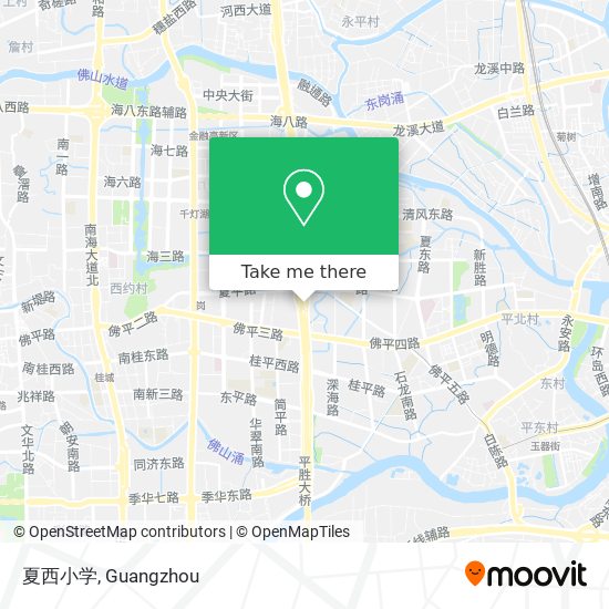 夏西小学 map