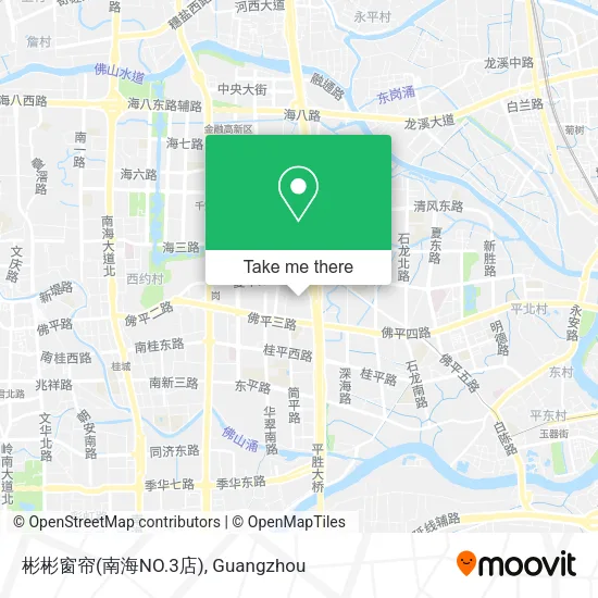 彬彬窗帘(南海NO.3店) map