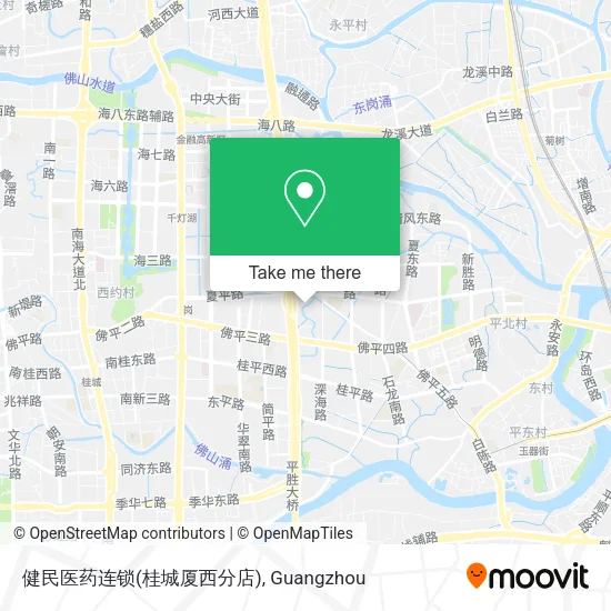 健民医药连锁(桂城厦西分店) map