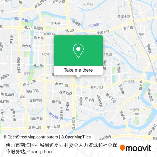 佛山市南海区桂城街道夏西村委会人力资源和社会保障服务站 map