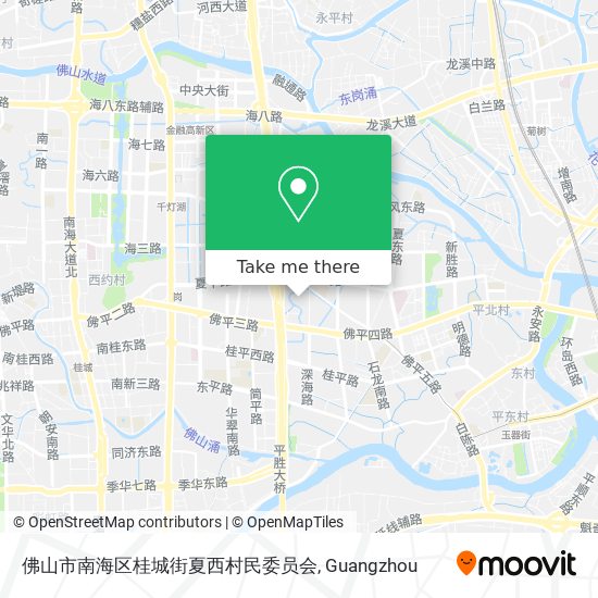 佛山市南海区桂城街夏西村民委员会 map