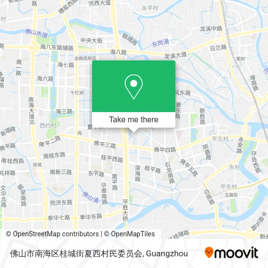 佛山市南海区桂城街夏西村民委员会 map