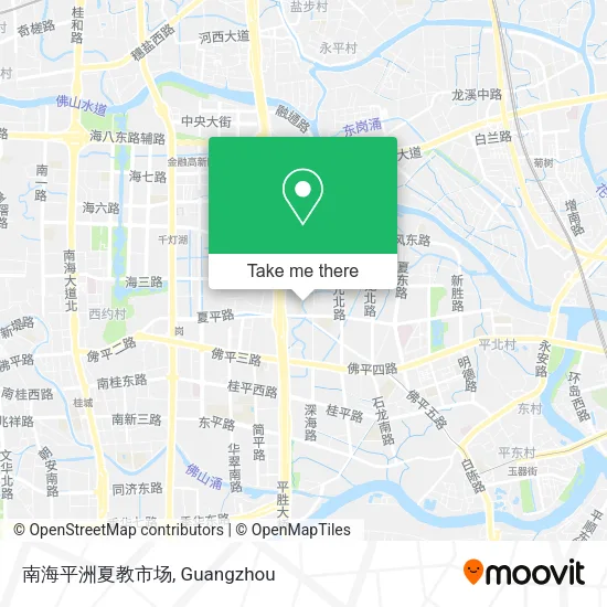 南海平洲夏教市场 map