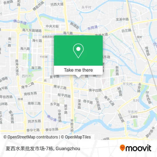 夏西水果批发市场-7栋 map