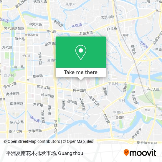 平洲夏南花木批发市场 map