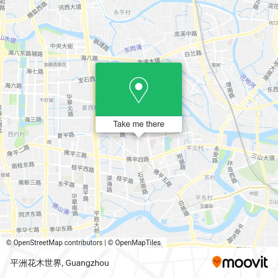 平洲花木世界 map