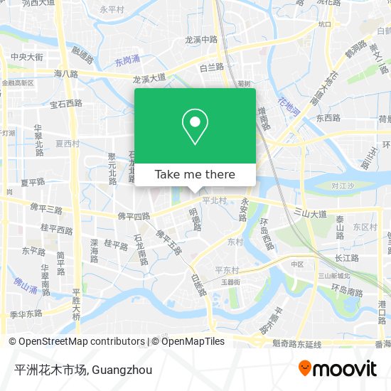 平洲花木市场 map