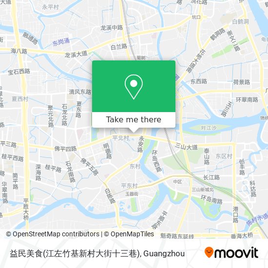 益民美食(江左竹基新村大街十三巷) map
