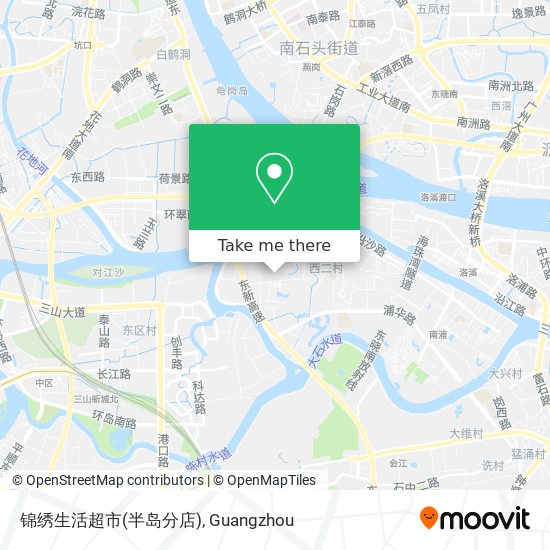 锦绣生活超市(半岛分店) map