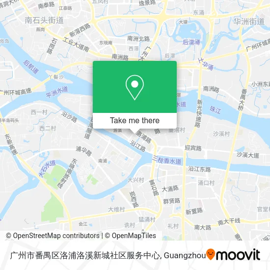 广州市番禺区洛浦洛溪新城社区服务中心 map