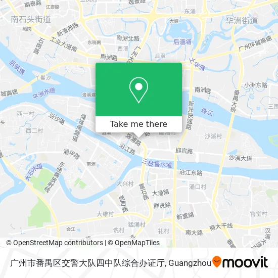 广州市番禺区交警大队四中队综合办证厅 map