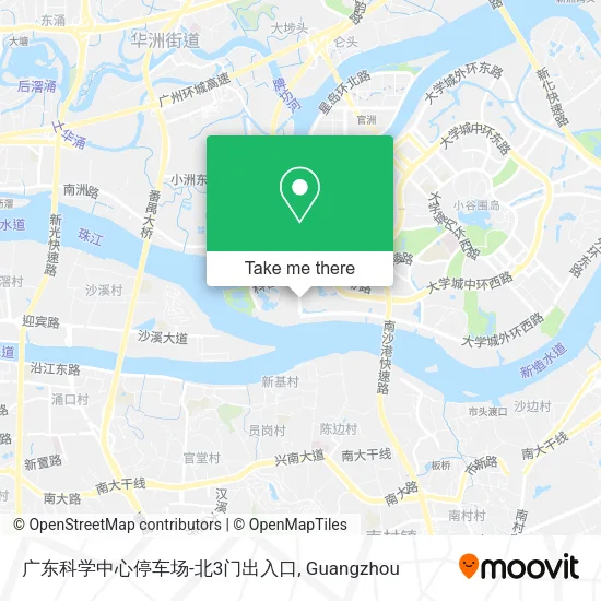 广东科学中心停车场-北3门出入口 map