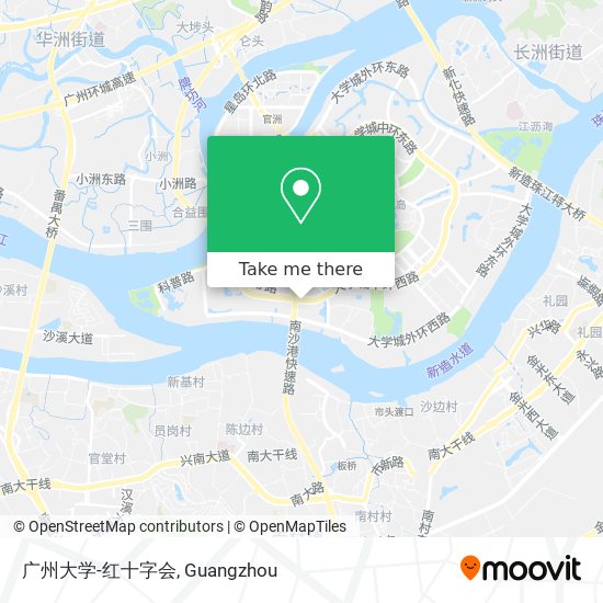广州大学-红十字会 map