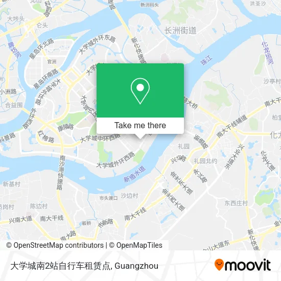 大学城南2站自行车租赁点 map