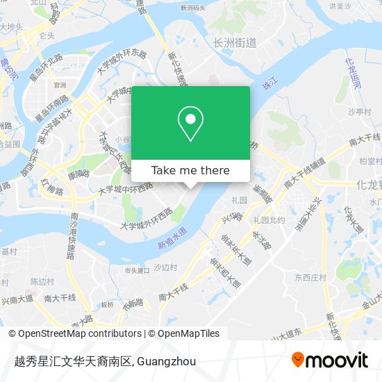 越秀星汇文华天裔南区 map
