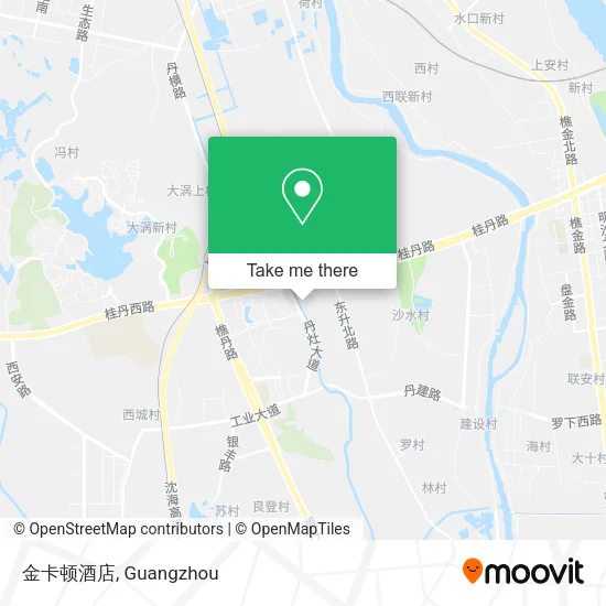 金卡顿酒店 map