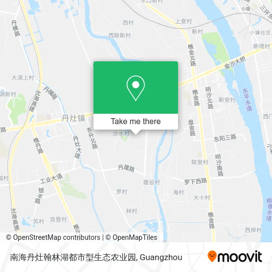 南海丹灶翰林湖都市型生态农业园 map