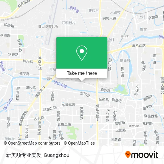 新美顺专业美发 map