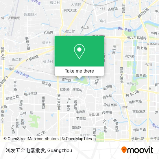 鸿发五金电器批发 map
