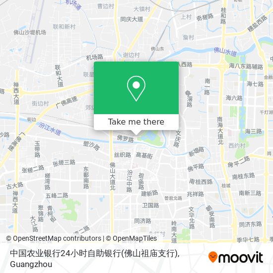 中国农业银行24小时自助银行(佛山祖庙支行) map