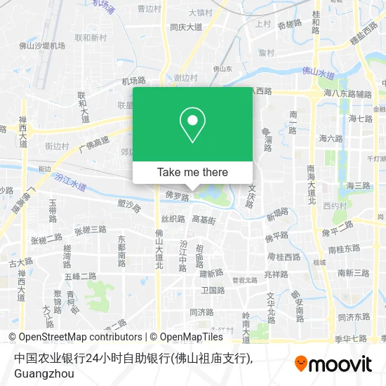 中国农业银行24小时自助银行(佛山祖庙支行) map