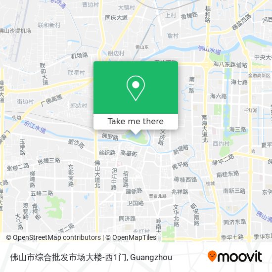 佛山市综合批发市场大楼-西1门 map