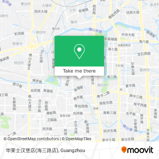华莱士汉堡店(海三路店) map
