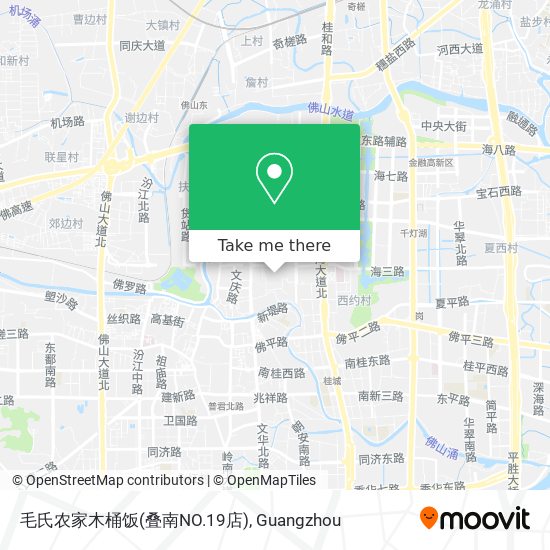 毛氏农家木桶饭(叠南NO.19店) map
