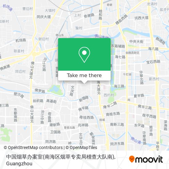 中国烟草办案室(南海区烟草专卖局稽查大队南) map
